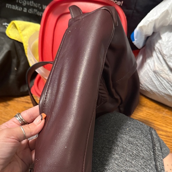 Simply Vera Vera Wang Rich Burgundy Backpack - Picture 7 of 7